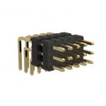 2.0mm Pitch Male Pin Header Connector 3 layer / Dual Insulator Plastic Type